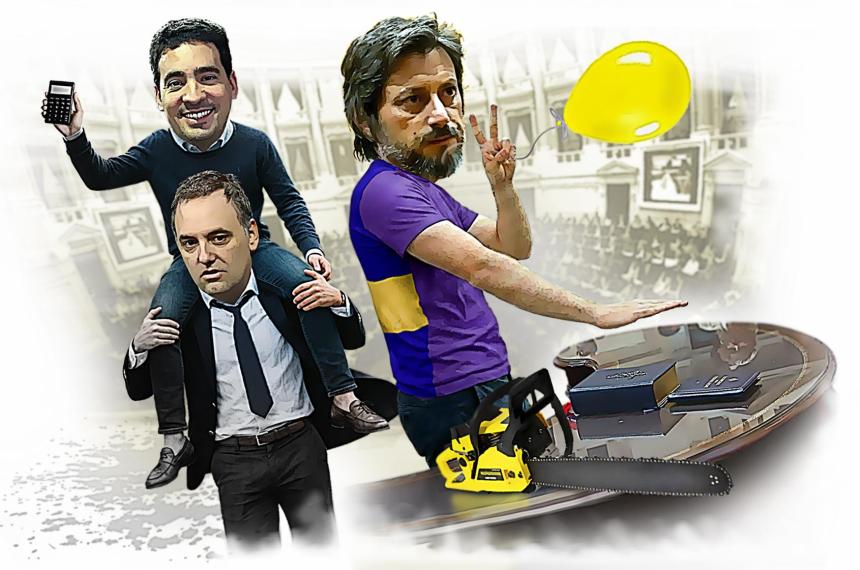 Aparecen unas figuras estelares que no se sabe si son promesas reciclados o extras de una película vieja