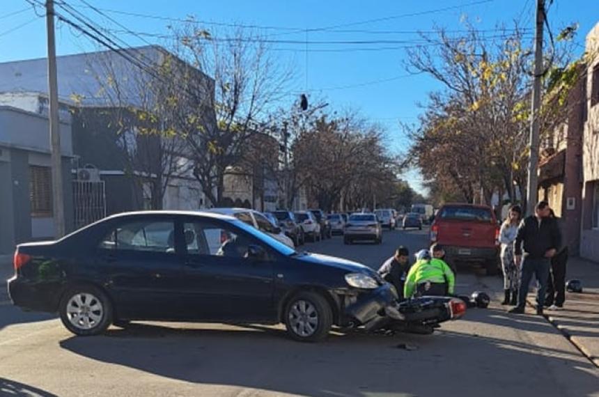 El siniestro ocurrió en una esquina del centro santarroseño