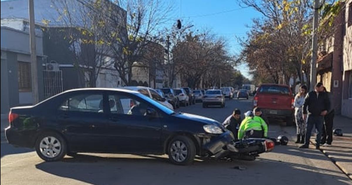 El siniestro ocurrió en una esquina del centro santarroseño
