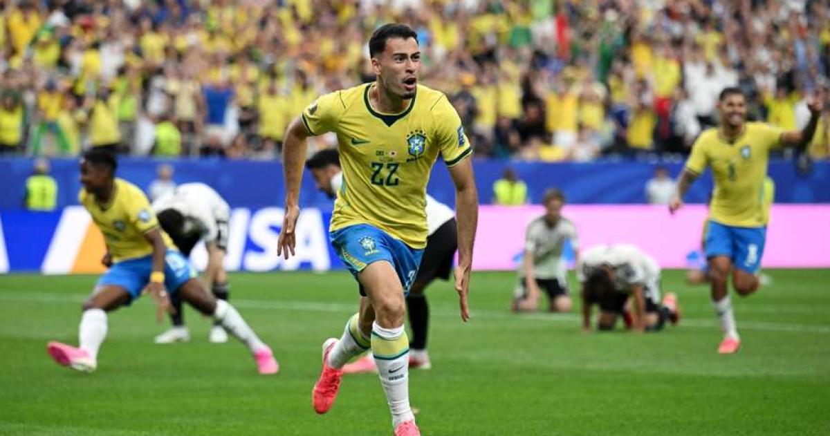 Martinelli anotó el gol de la clasificación para Brasil