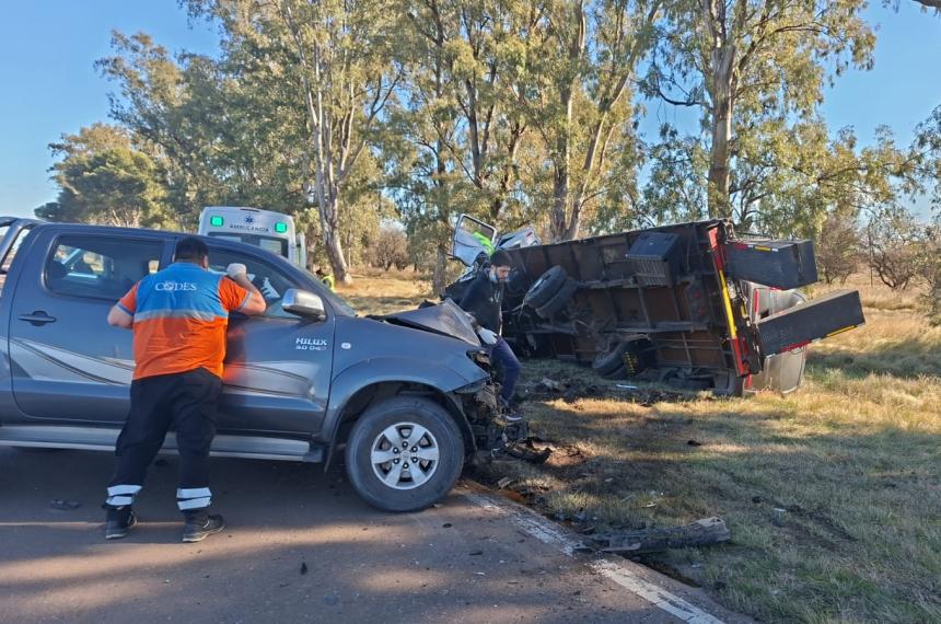El siniestro vial ocurrió en el kilómetro 585 en el tramo que une Santa Rosa con Anguil