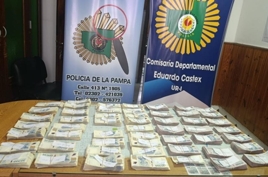 El monto recuperado era todo lo que había en la mochila