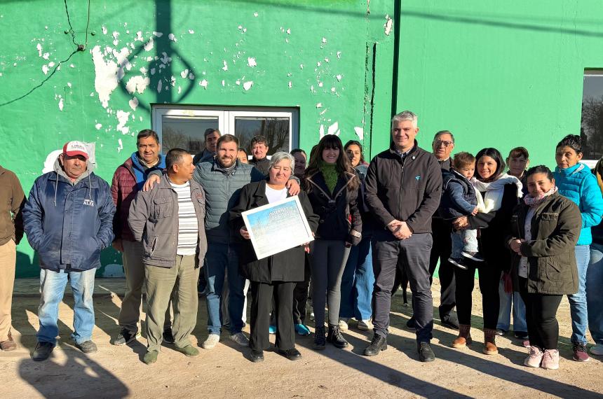 Con esta obra quedaron conectadas todas las instituciones p�blicas de la localidad