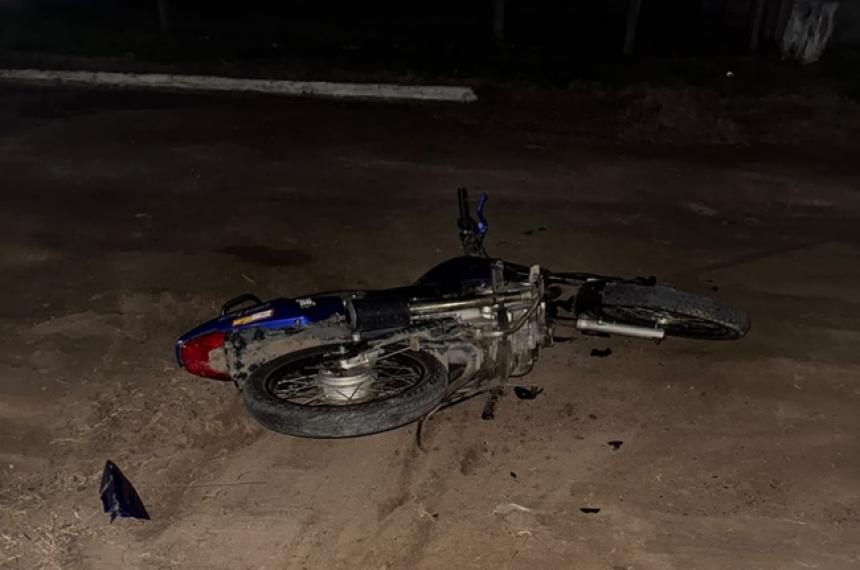 El motociclista fue hallado inconciente junto a la moto