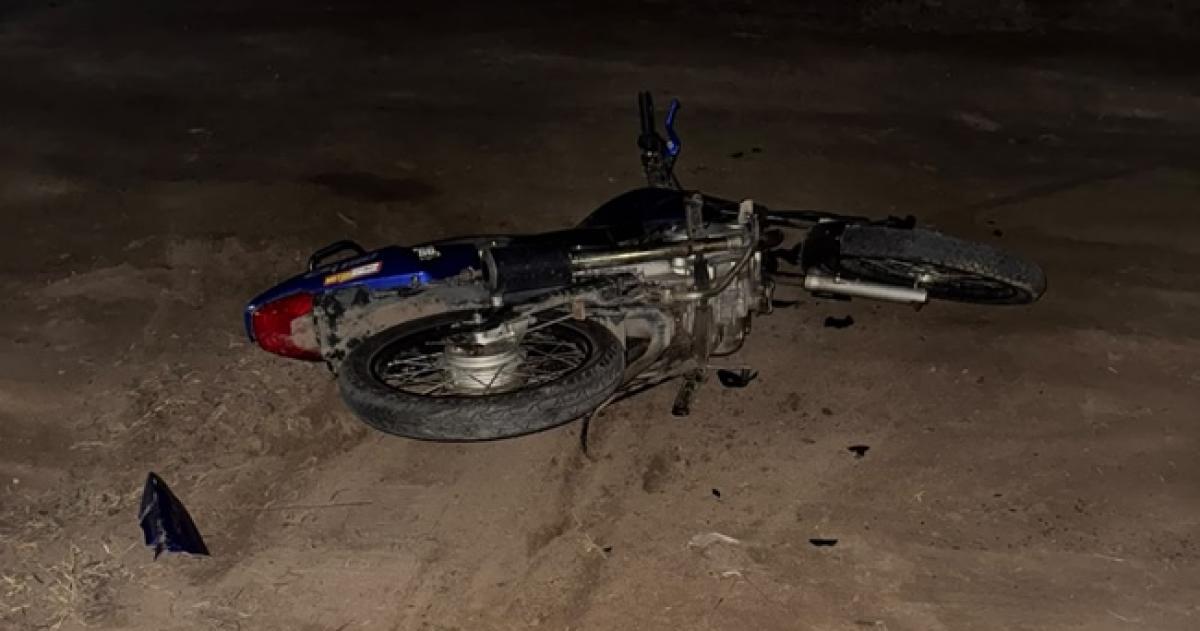 El motociclista fue hallado inconciente junto a la moto