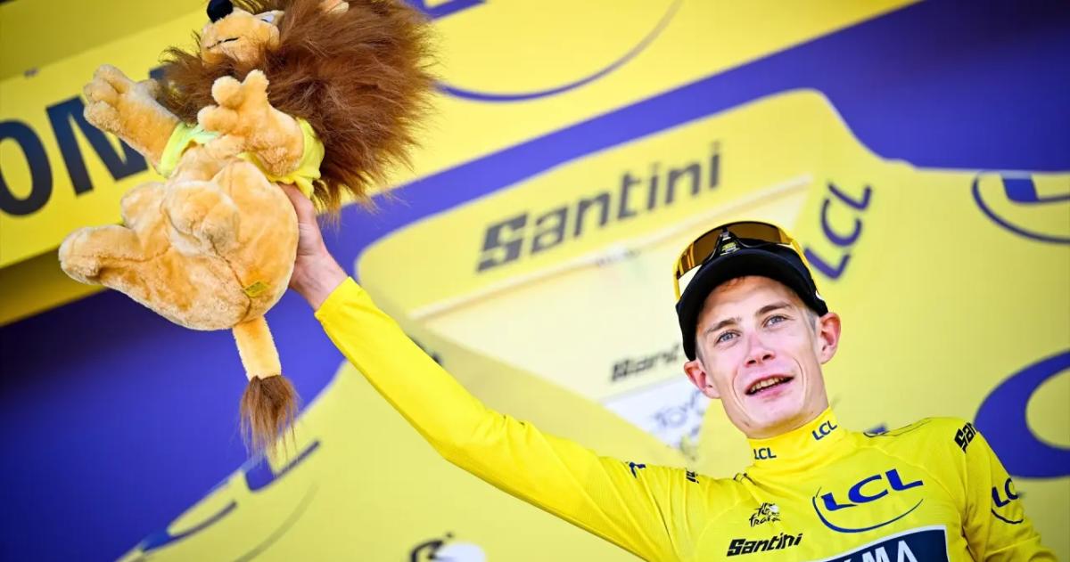 Vingegaard se vistió de amarillo el primer día
