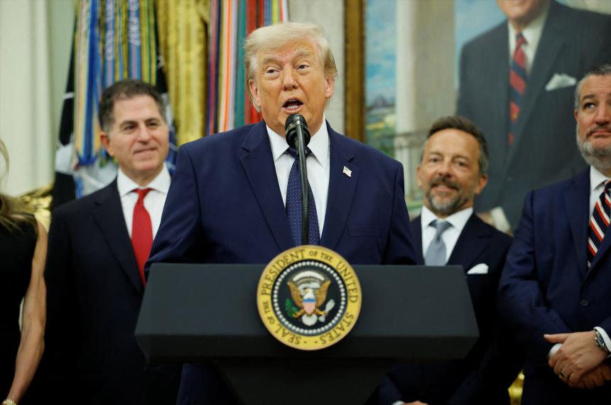 Donald Trump este lunes en la Casa Blanca