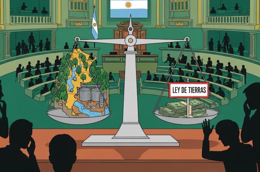 El proyecto en el Congreso suprime el tope del 15-en-porciento- el cupo por nacionalidad y el límite de superficie por región fijado por la actual Ley de Tierras