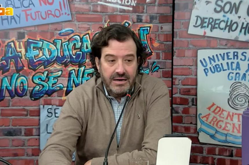 El rector Francisco Marull durante la entrevista