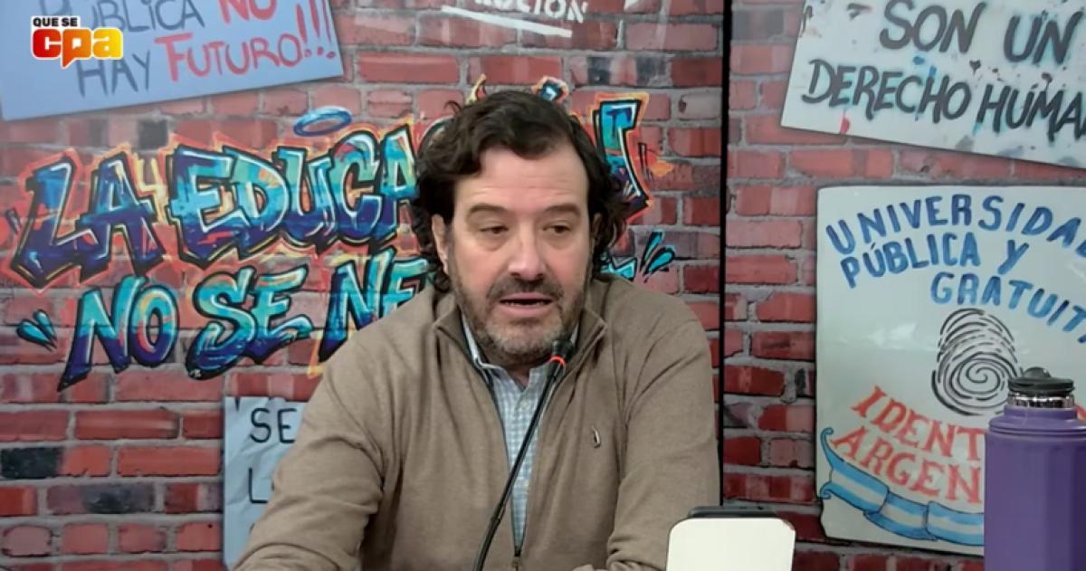 El rector Francisco Marull durante la entrevista