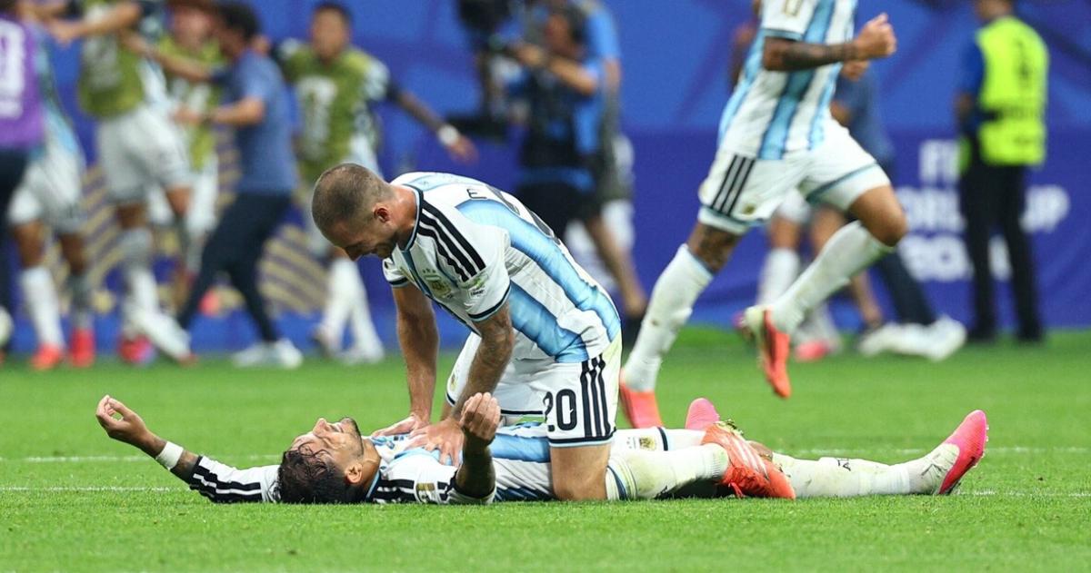Paredes y Mac Allister festejan un final de locos