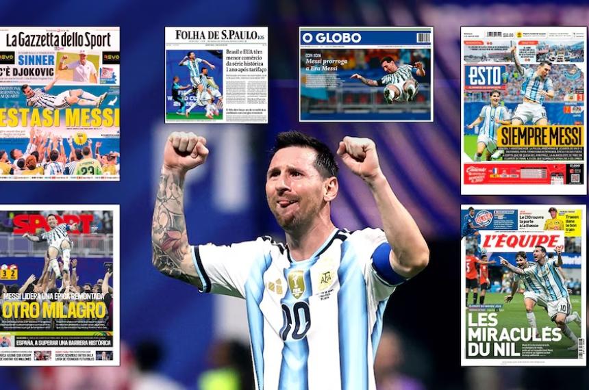 Los diarios del mundo rendidos ante Lionel Messi y la selección argentina tras superar a Egipto