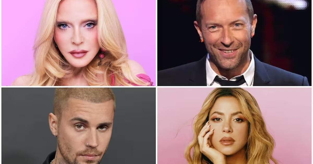 Justin Bieber Madonna Cris Martin y Shakira se presentar�n en el show del medio tiempo de la final del Mundial 2026