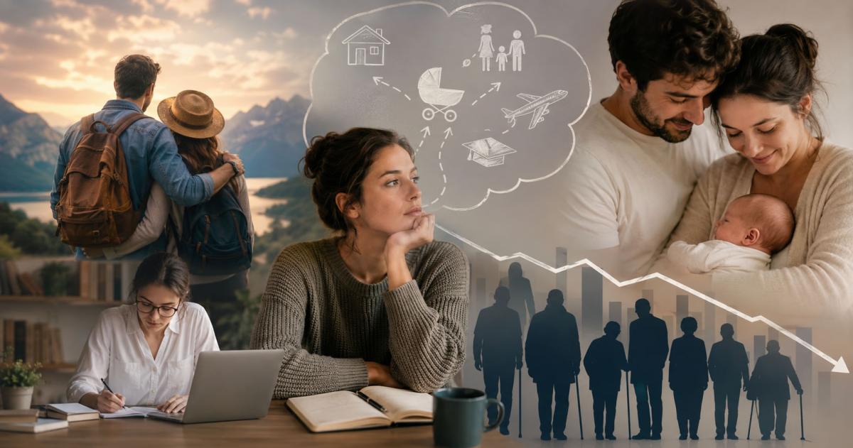Un estudio de la Universidad Austral revela que cada vez menos argentinos consideran la maternidad y la paternidad como una meta prioritaria en un contexto de fuerte caída de la natalidad y cambios en los proyectos de vida