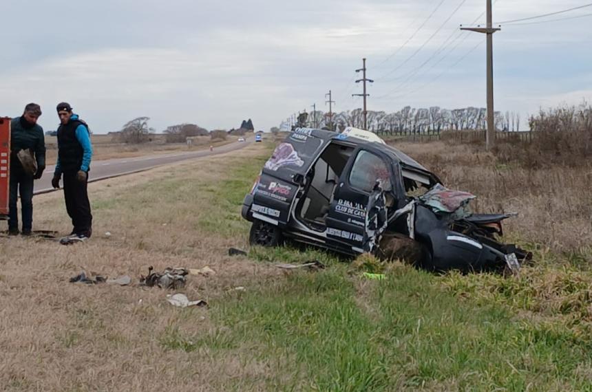 El violento siniestro vial ocurrió a primera hora de esta mañana entre Trenel y General Pico