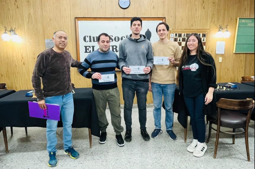 La premiación del torneo Blitz con los mejores