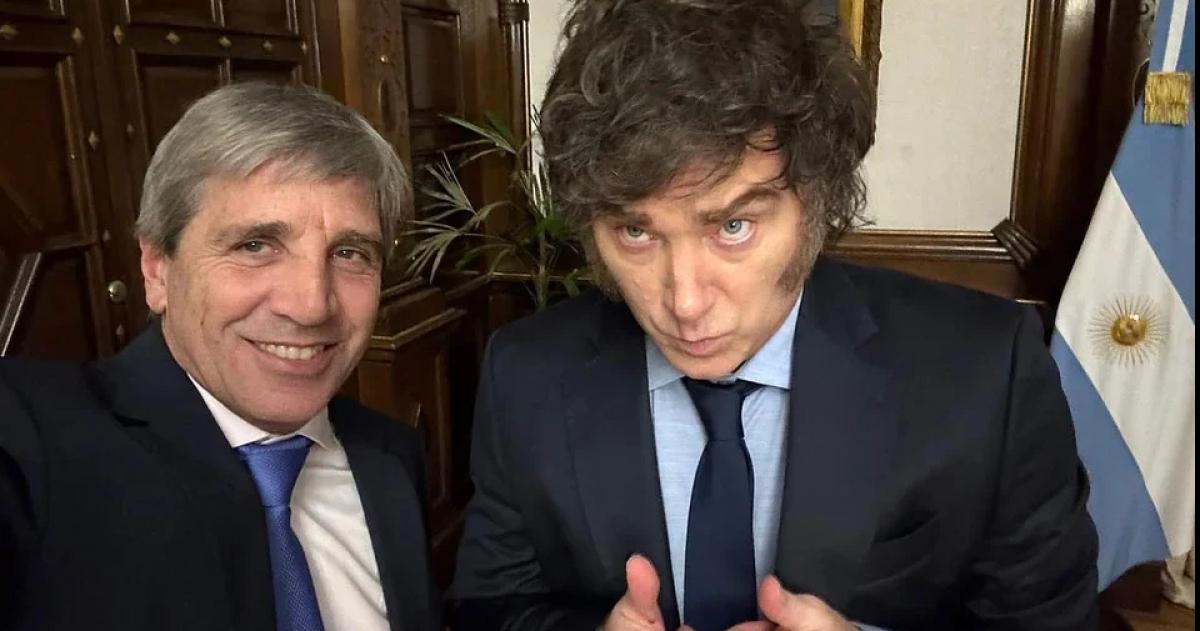 Javier Milei y Luis Caputo mantuvieron el recorte fiscal en el inicio del año