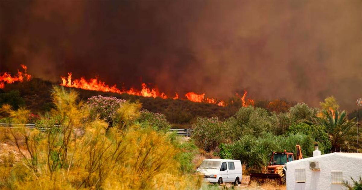 M�s de 460 efectivos combaten el incendio forestal que afecta a la provincia de Almería donde ya murieron 12 personas y otras 23 permanecen desaparecidas tras el avance de las llamas