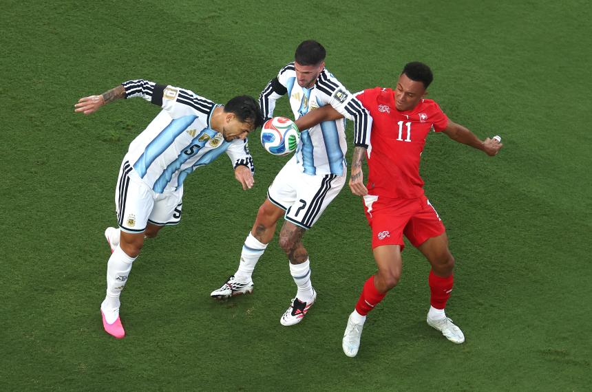 Argentina lo ganaba con un gol de Mac Allister pero se quedó y Suiza llegó al empate