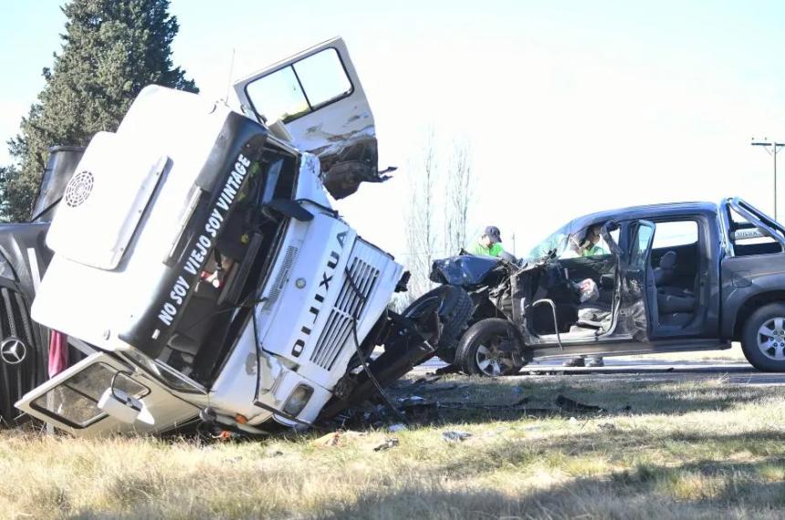 El choque fue en el kilómetro 585 de la Ruta Nacional 5