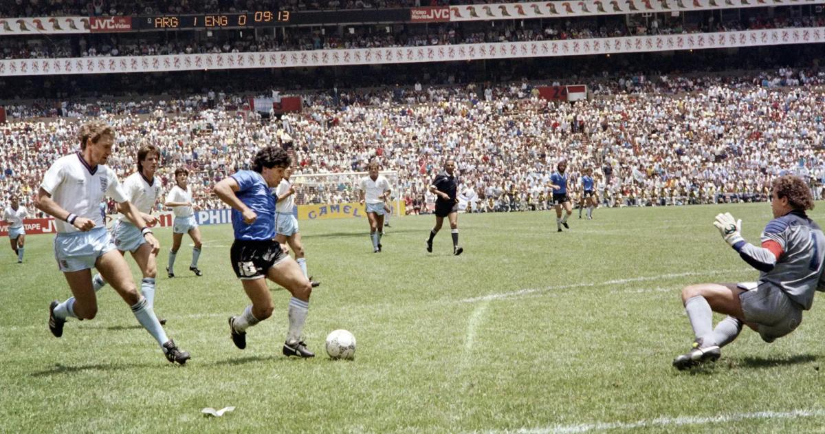 El gol del siglo- Maradona contra Shilton en el Azteca