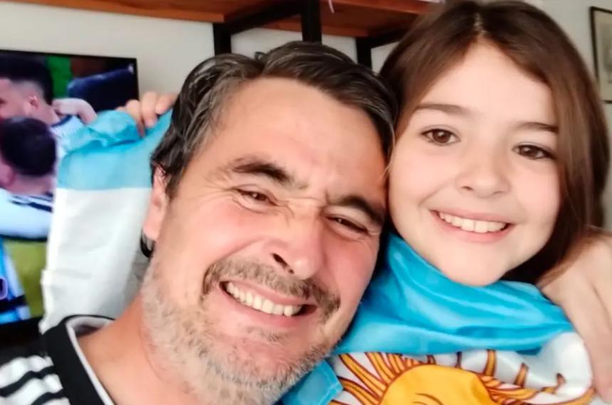 Pedro Saubidet y la pequeña Paula