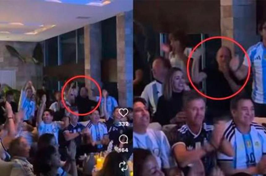 Martín Insaurralde reapareció durante los festejos por el triunfo de la Selección Argentina frente a Suiza mientras contin�a siendo investigado en una causa por presunto enriquecimiento ilícito y lavado de activos