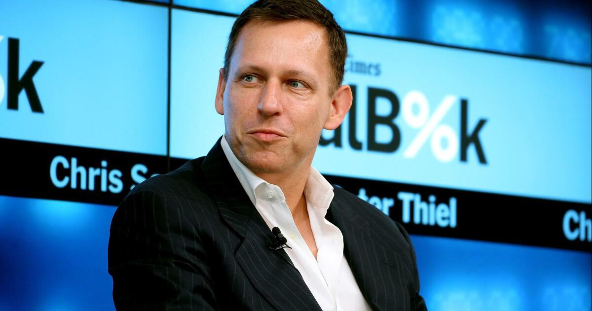 El magnate tecnológico Peter Thiel cofundador de PayPal y Palantir