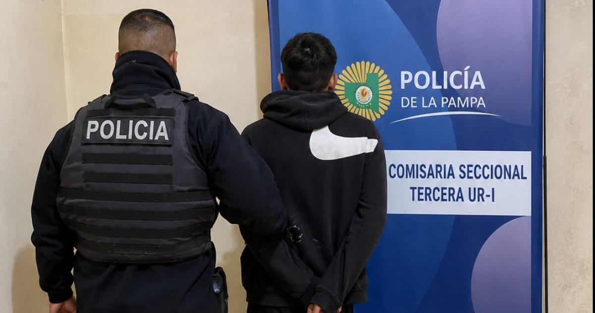 El santarroseño detenido de 38 años tiene un frondoso prontuario delictivo