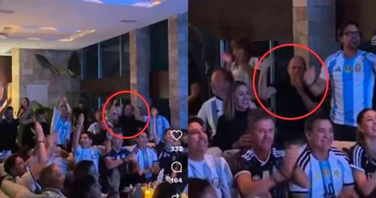 Martín Insaurralde reapareció durante los festejos por el triunfo de la Selección Argentina frente a Suiza mientras contin�a siendo investigado en una causa por presunto enriquecimiento ilícito y lavado de activos