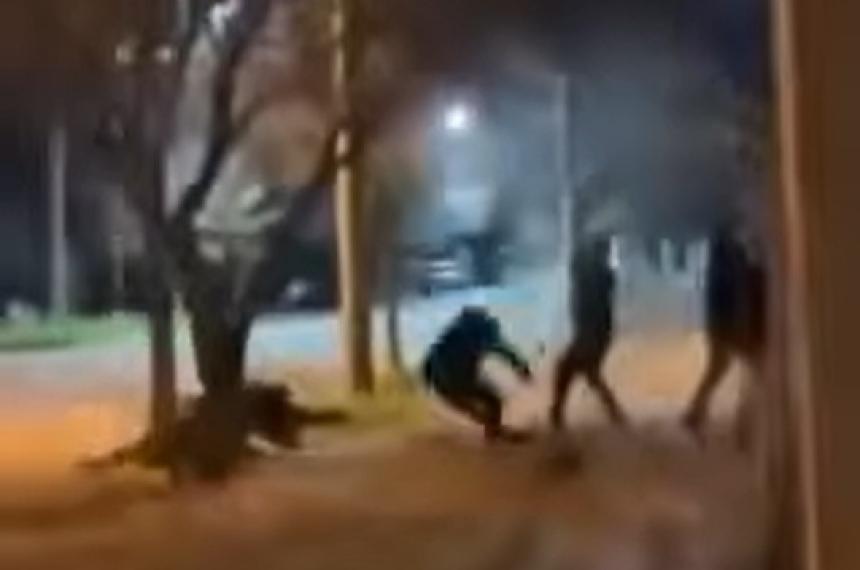 El video de la riña del viernes a la madrugada se hizo viral