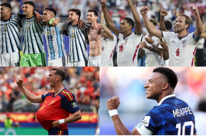 Los kilómetros que recorrió cada selección para llegar a las semifinales
