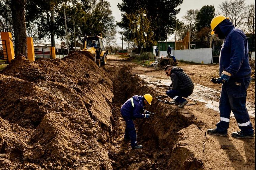 Esta primera etapa incluye la instalación de 435 metros de nuevas cañerías
