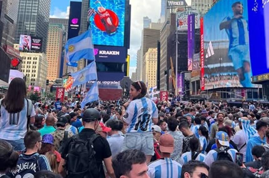 Los argentinos coparon un lugar icónico de Nueva York