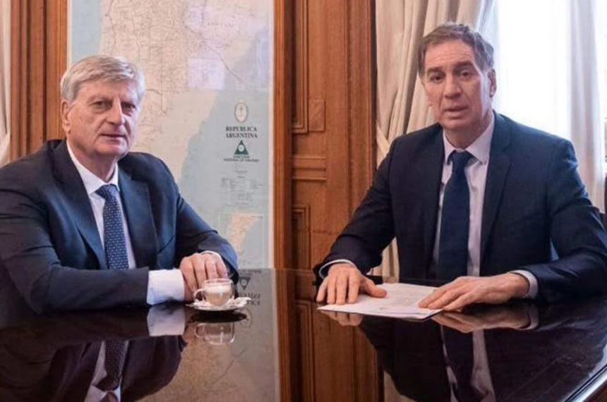 El gobernador Ziliotto durante el �ltimo encuentro con Diego Santilli