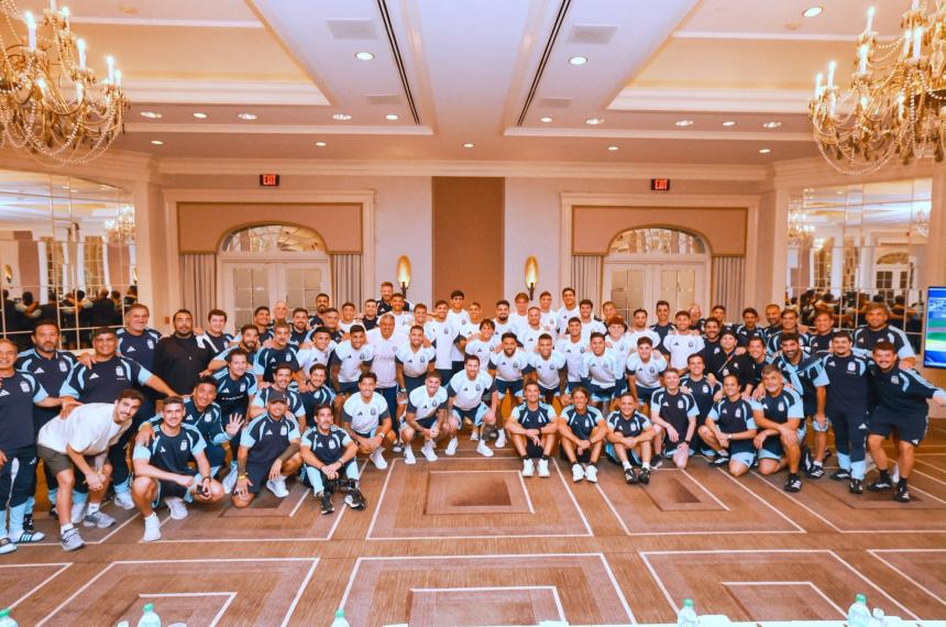 La �ltima foto de la Selección en la concentración antes de la gran final