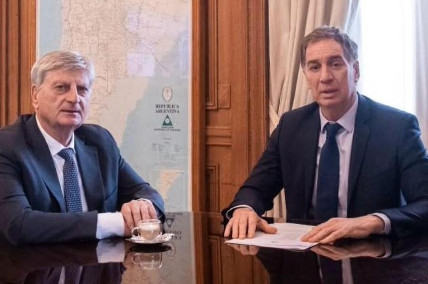 El gobernador Ziliotto durante el ltimo encuentro con Santilli