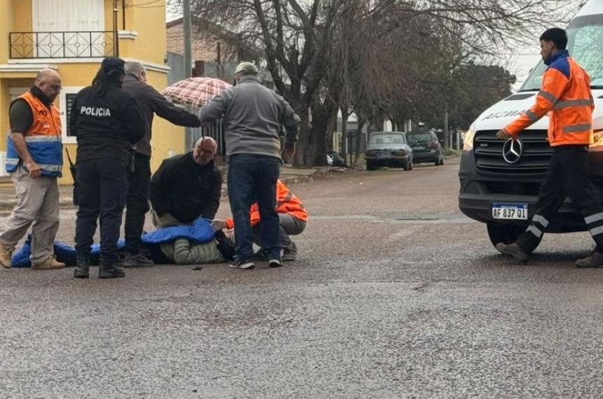 El hecho ocurrió en la intersección de las calles 5 y 106 de General Pico