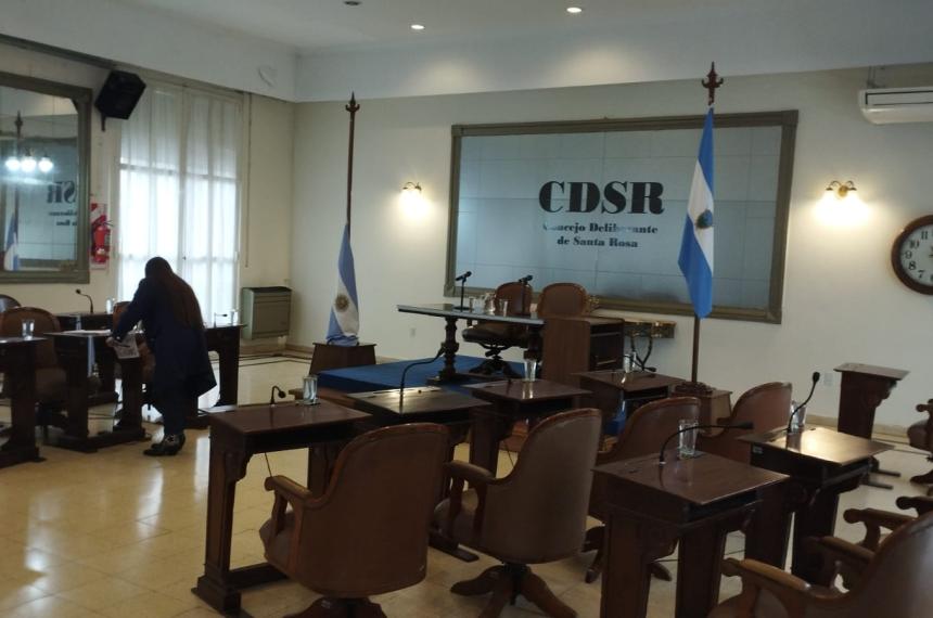 La sala del Concejo vacío