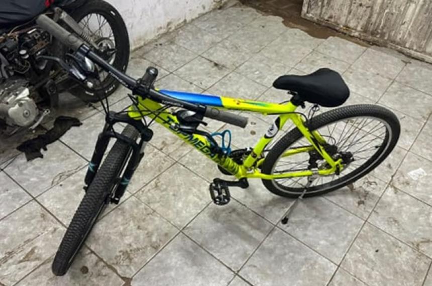 La bicicleta sustraída en el departamento fue recuperada por la policía