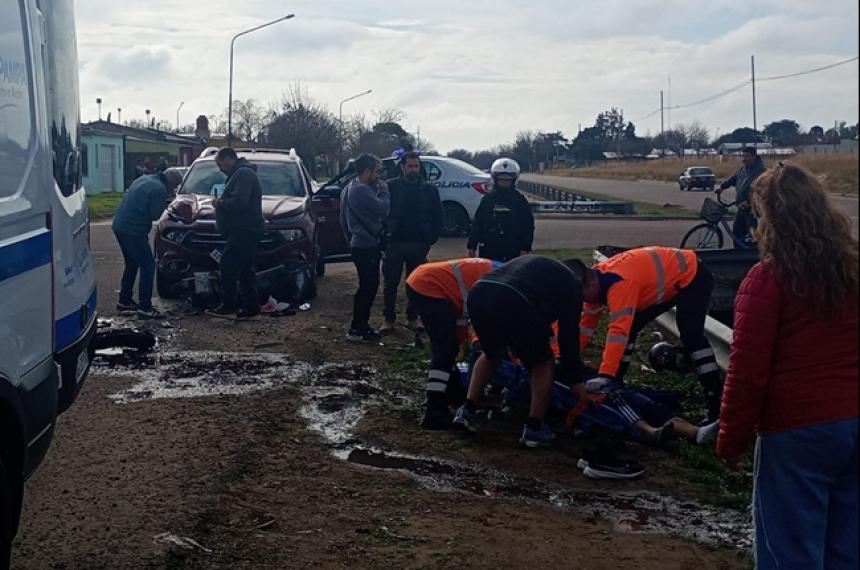 El choque se produjo en la intersección de las calles 107 y 108
