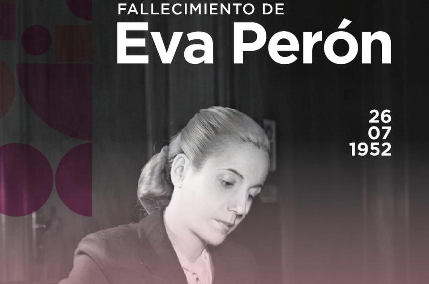 Ziliotto hizo un posteo en redes sociales para recordar a Evita