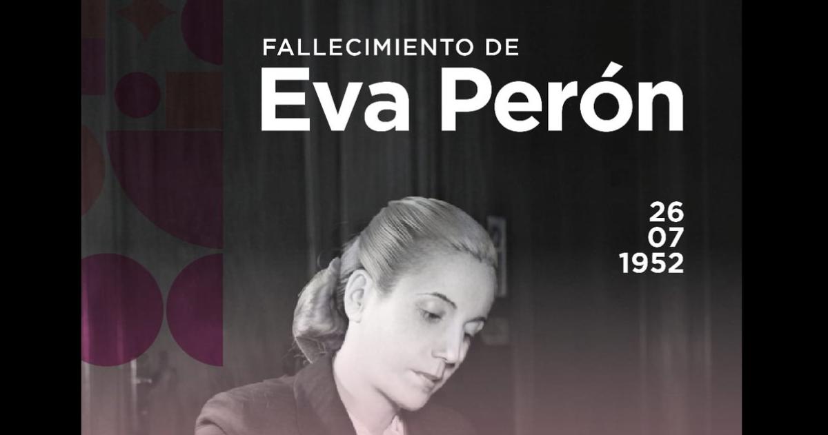 Ziliotto hizo un posteo en redes sociales para recordar a Evita