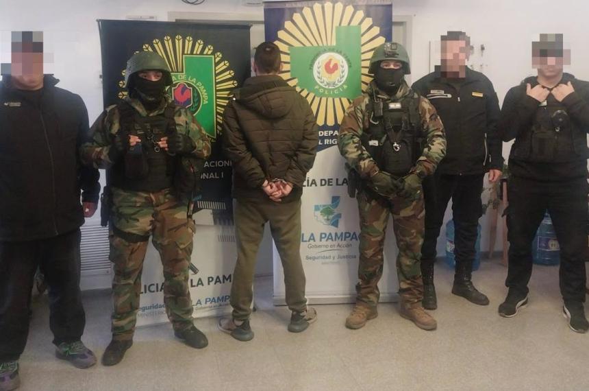 El sospechoso fue detenido durante el operativo y quedó a disposición de la Justicia
