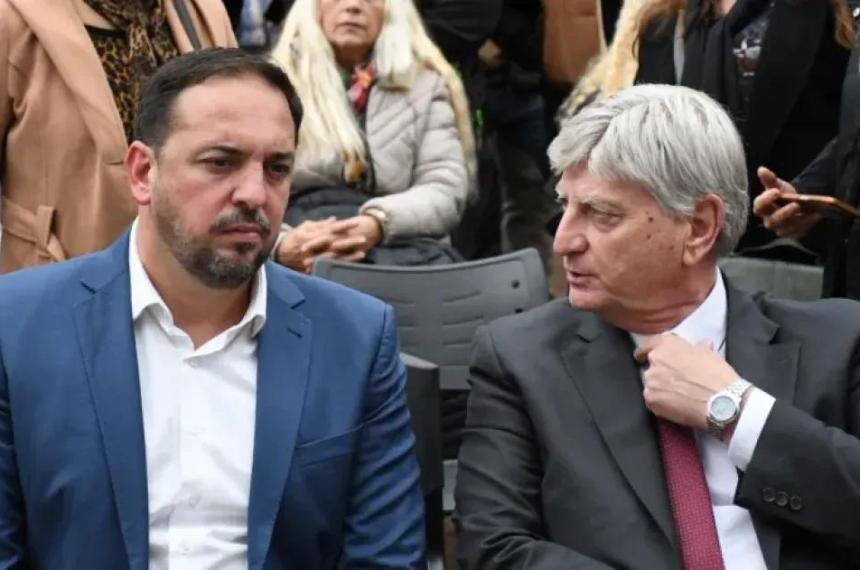 El intendente di N�poli y el gobernador Ziliotto- la campaña ya est� en marcha
