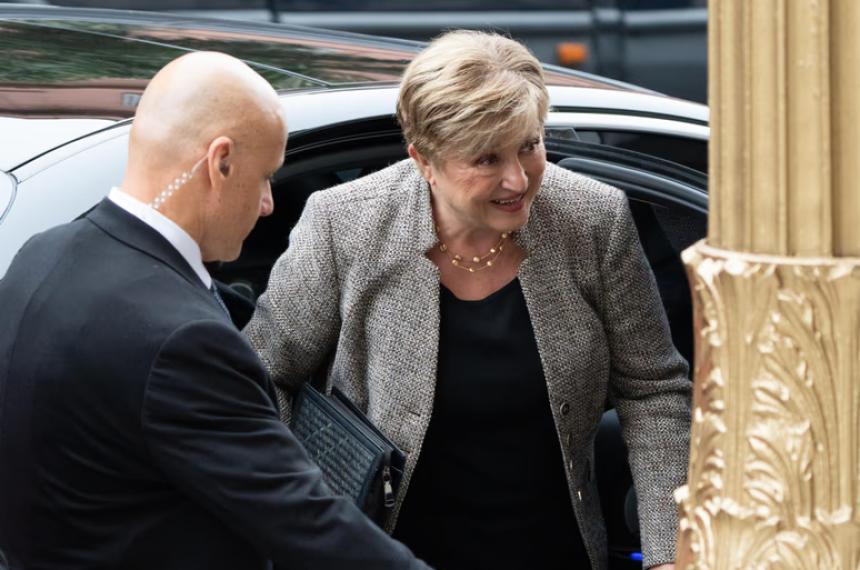 Kristalina Georgieva llegó a Buenos Aires