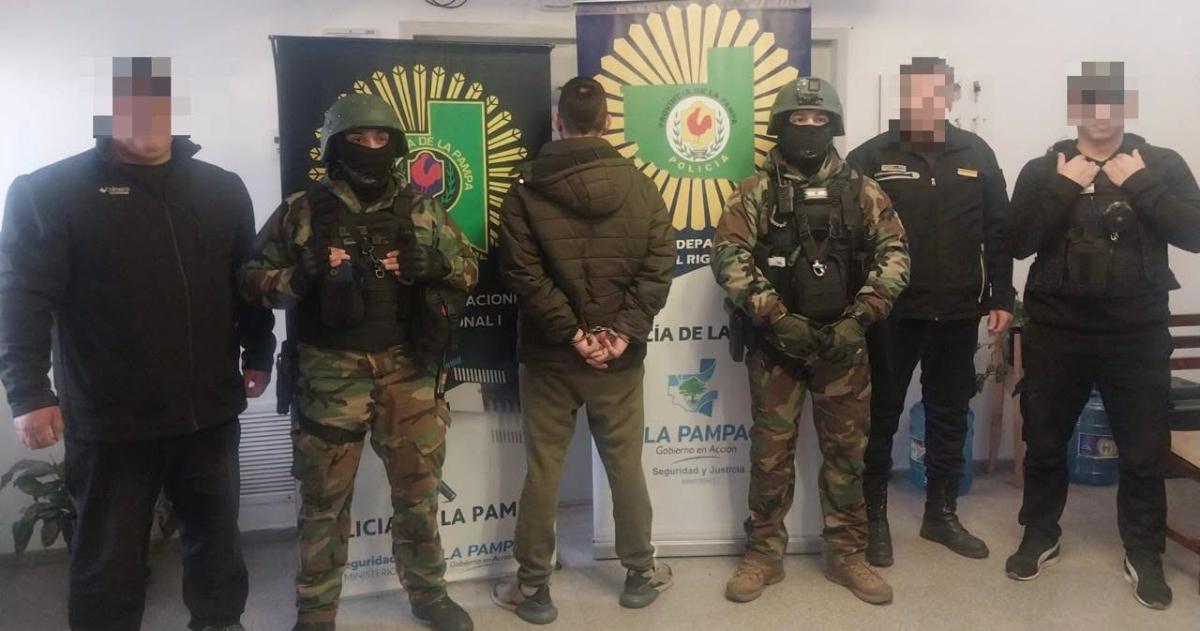 El sospechoso fue detenido durante el operativo y quedó a disposición de la Justicia