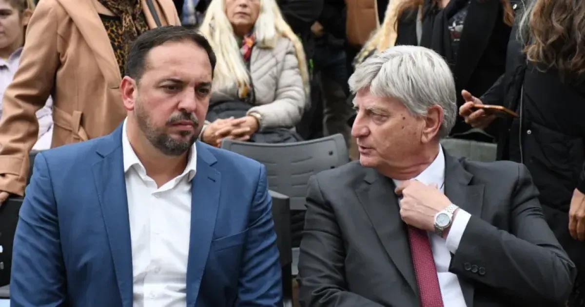 El intendente di N�poli y el gobernador Ziliotto- la campaña ya est� en marcha