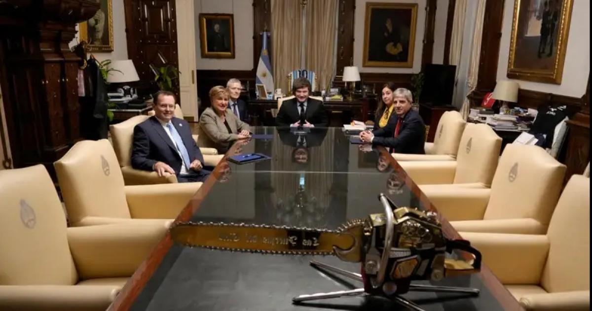 Milei recibió a la titular del FMI