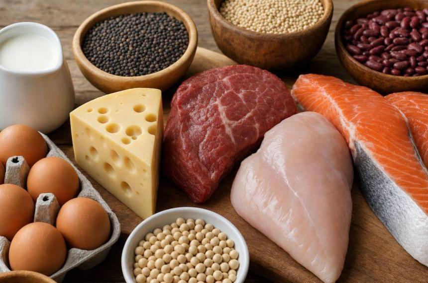 Carnes huevos l�cteos legumbres y frutos secos son algunas de las principales fuentes de proteína un nutriente esencial para mantener la masa muscular reparar tejidos y garantizar el correcto funcionamiento del organismo